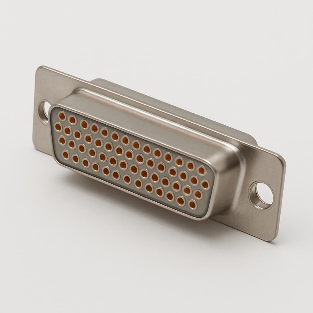 Molex / FCT 1731090835 (FU50S7-1475) D-SUB CRP Receptacle 50 PN — illustrative AI-generated image