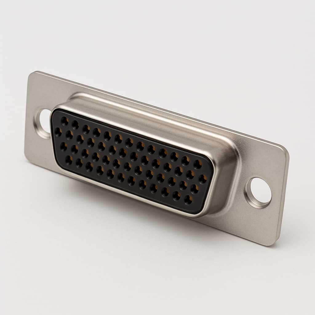Molex / FCT 1731090675 (FUW50S7-K121) D-Sub Receptacle — illustrative AI-generated image