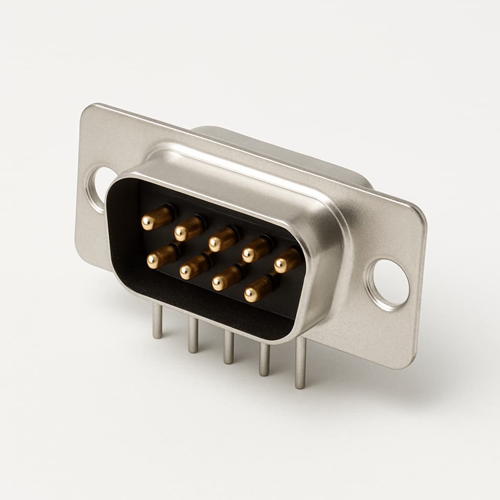 Molex / FCT 1731090847 D-Sub Plug — illustrative AI-generated image