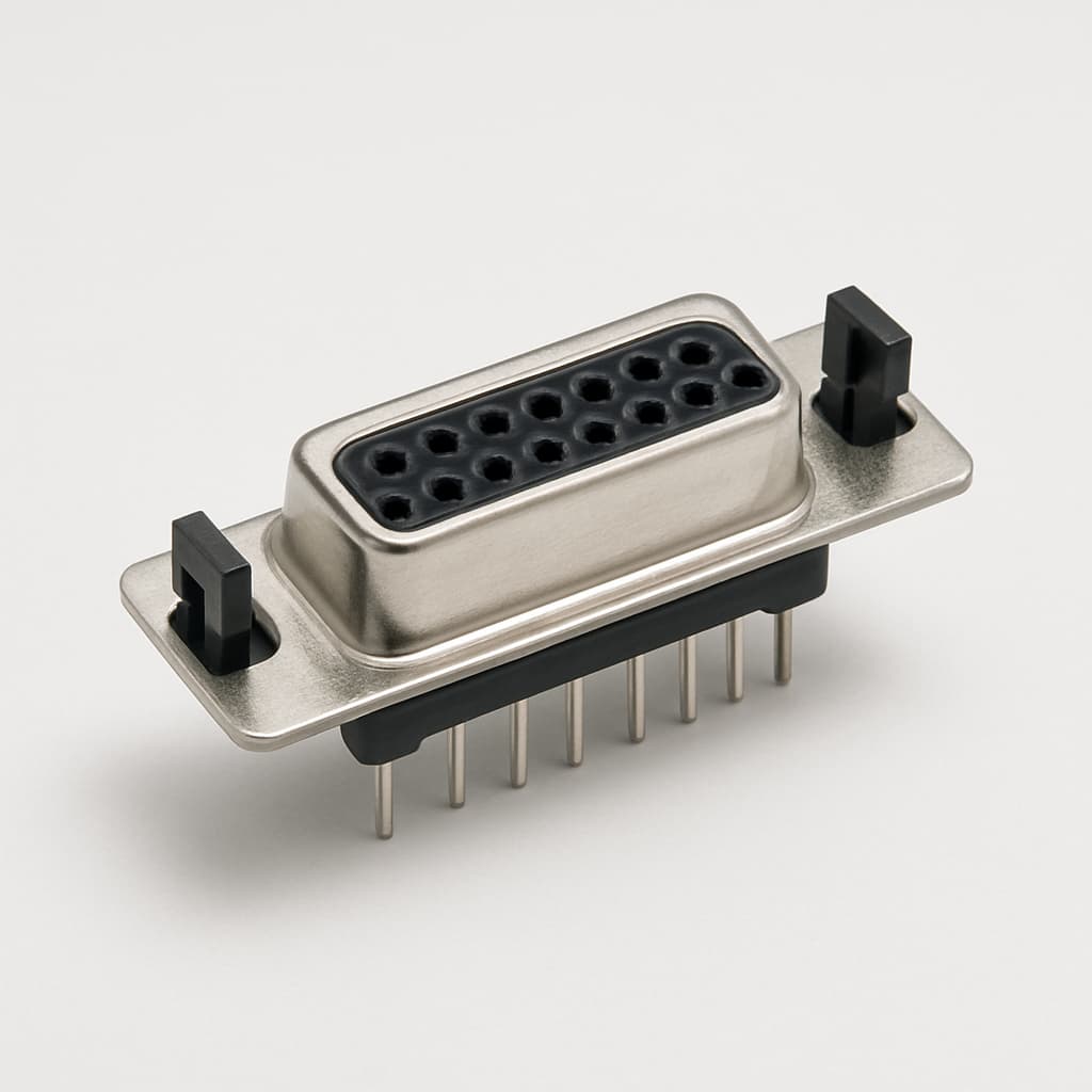 Molex / FCT 1731090844 (FV15S24SG1-3559) D-SUB Receptacle — illustrative AI-generated image