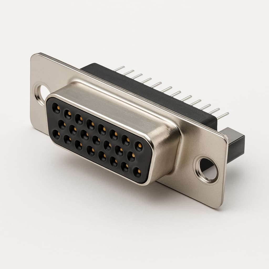 Molex / FCT 1731091914 (FVT25S71SG1) D-SUB Receptacle — illustrative AI-generated image