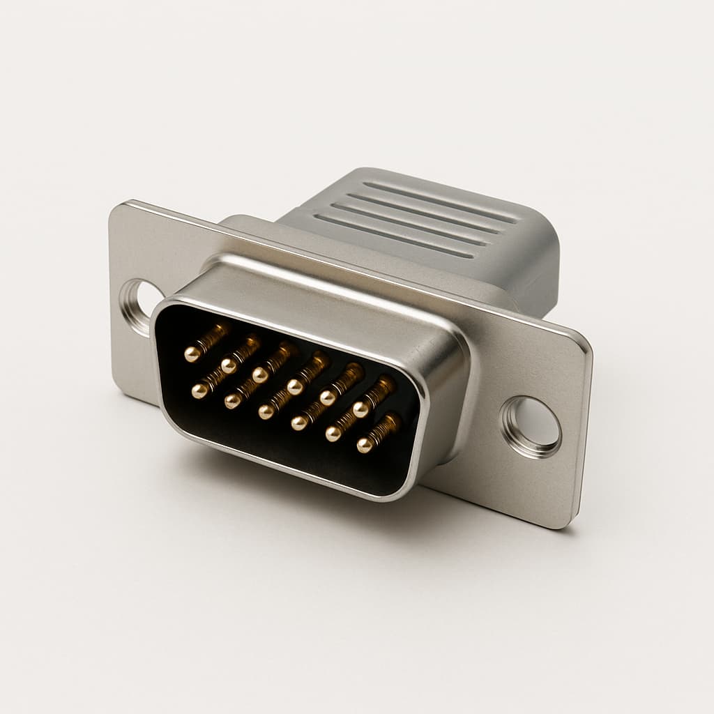 Molex / FCT 1731090845 (FW15P0G1) D-Sub SDR Plug — illustrative AI-generated image