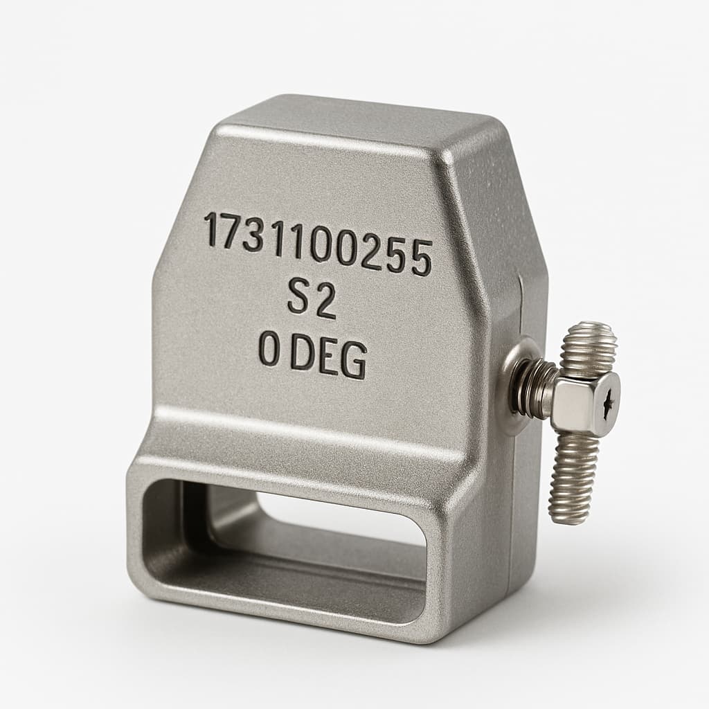 Molex / FCT 1731100255 Hood S2 0 DEG with Screwlock — illustrative AI-generated image