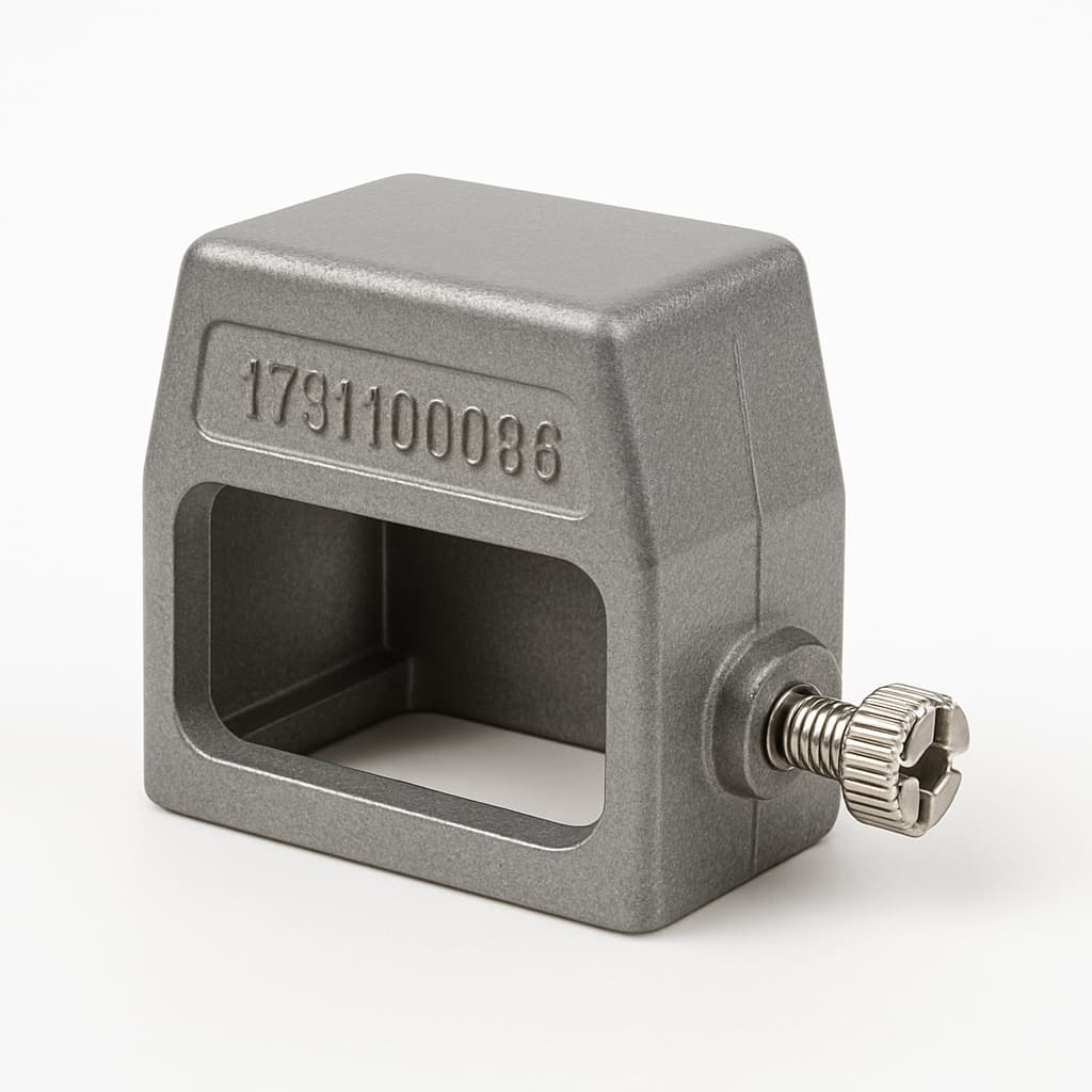 Molex / FCT 1731100086 (FWF4GE) Hood S4 0 DEG with Screwlock — illustrative AI-generated image