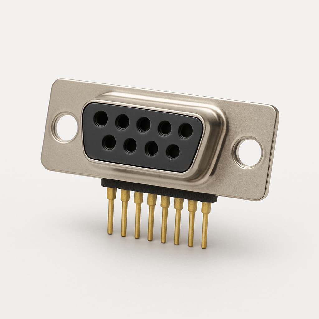 Molex / FCT 1731100249 (FWDF09S4) D-Sub Wrap Receptacle — illustrative AI-generated image
