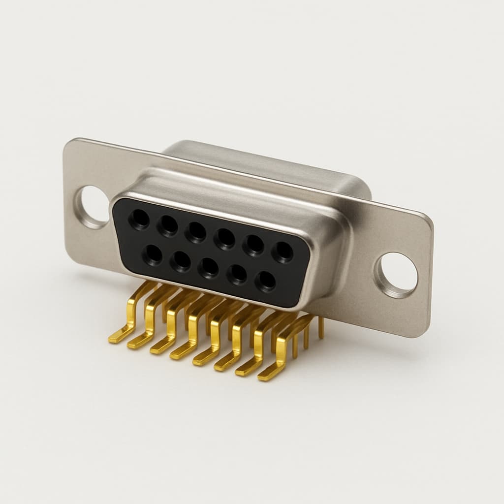 Molex / FCT 1731100250 (FWDF15S4) D-SUB WRAP Receptacle — illustrative AI-generated image