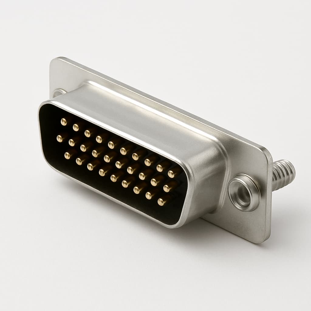 Molex / FCT 1731100038 D-Sub Plug — illustrative AI-generated image