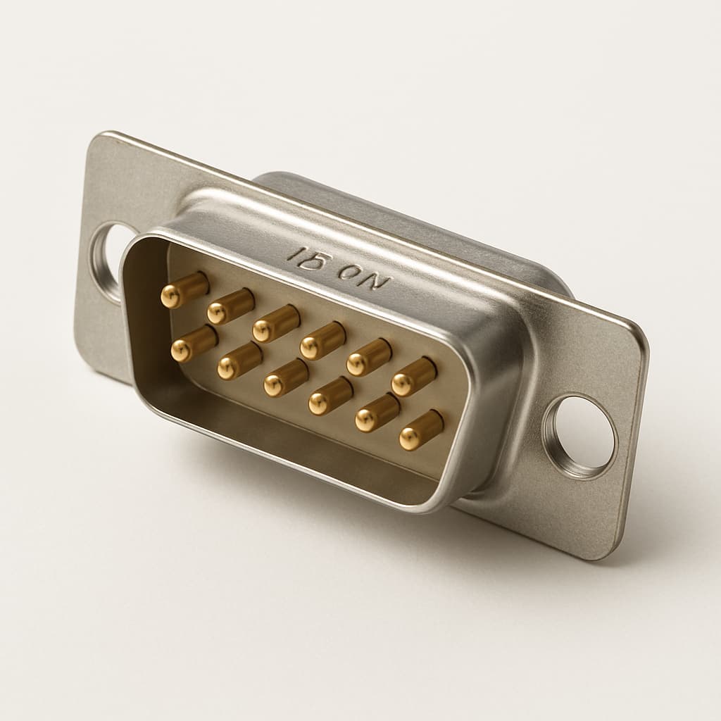 Molex / FCT 1731100041 (FWDFM15PA) D-Sub plug — illustrative AI-generated image