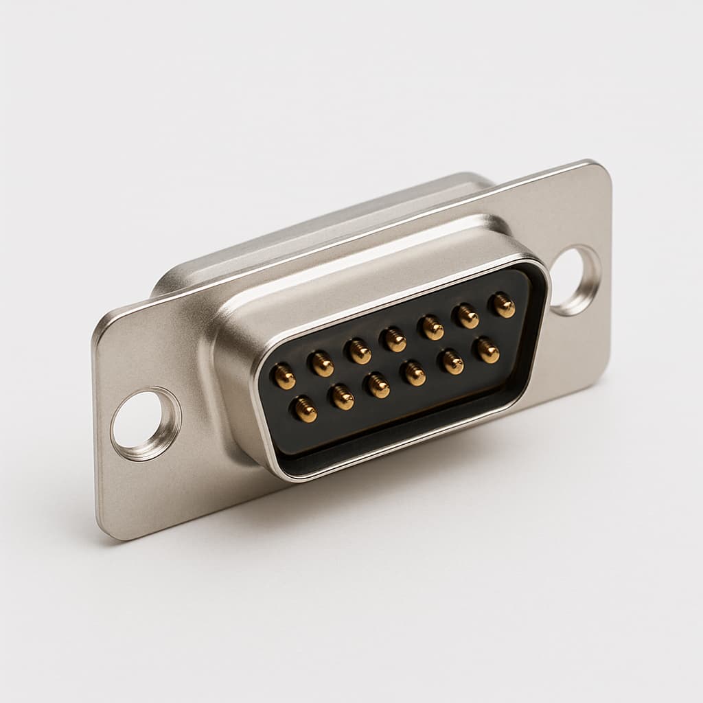 Molex / FCT 1731100046 (FWDFM15SA) D-SUB SDR Receptacle — illustrative AI-generated image