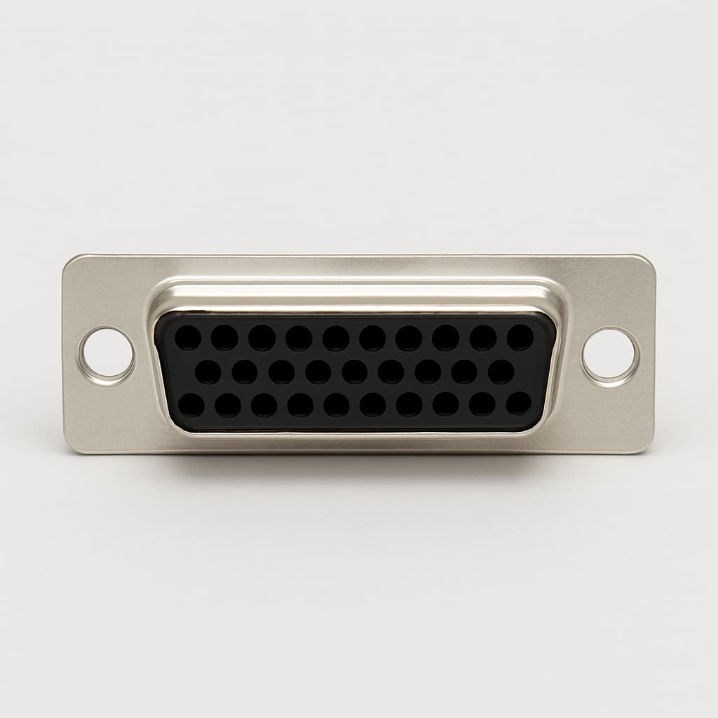 Molex / FCT 1731100047 (FWDFM25SA) D-SUB SDR Receptacle — illustrative AI-generated image
