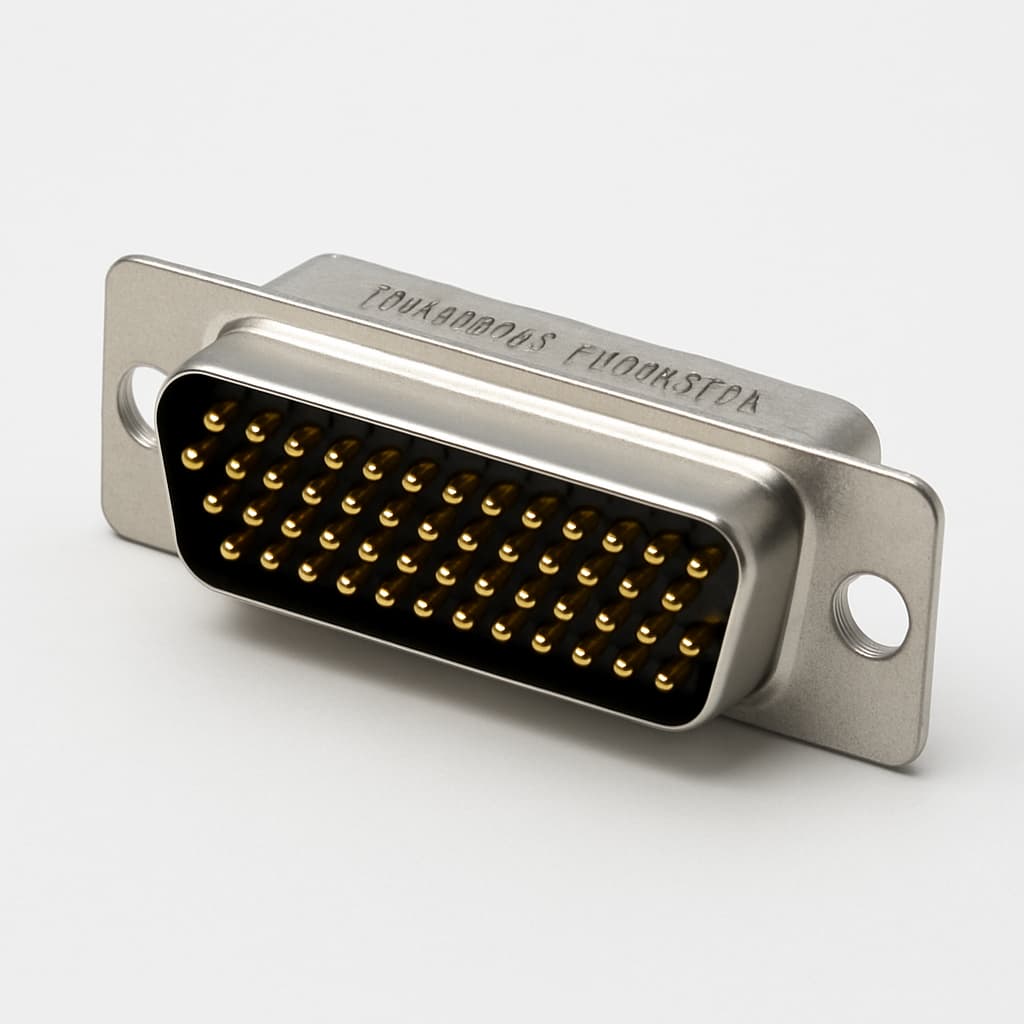 Molex / FCT 1731100043 D-Sub Plug — illustrative AI-generated image