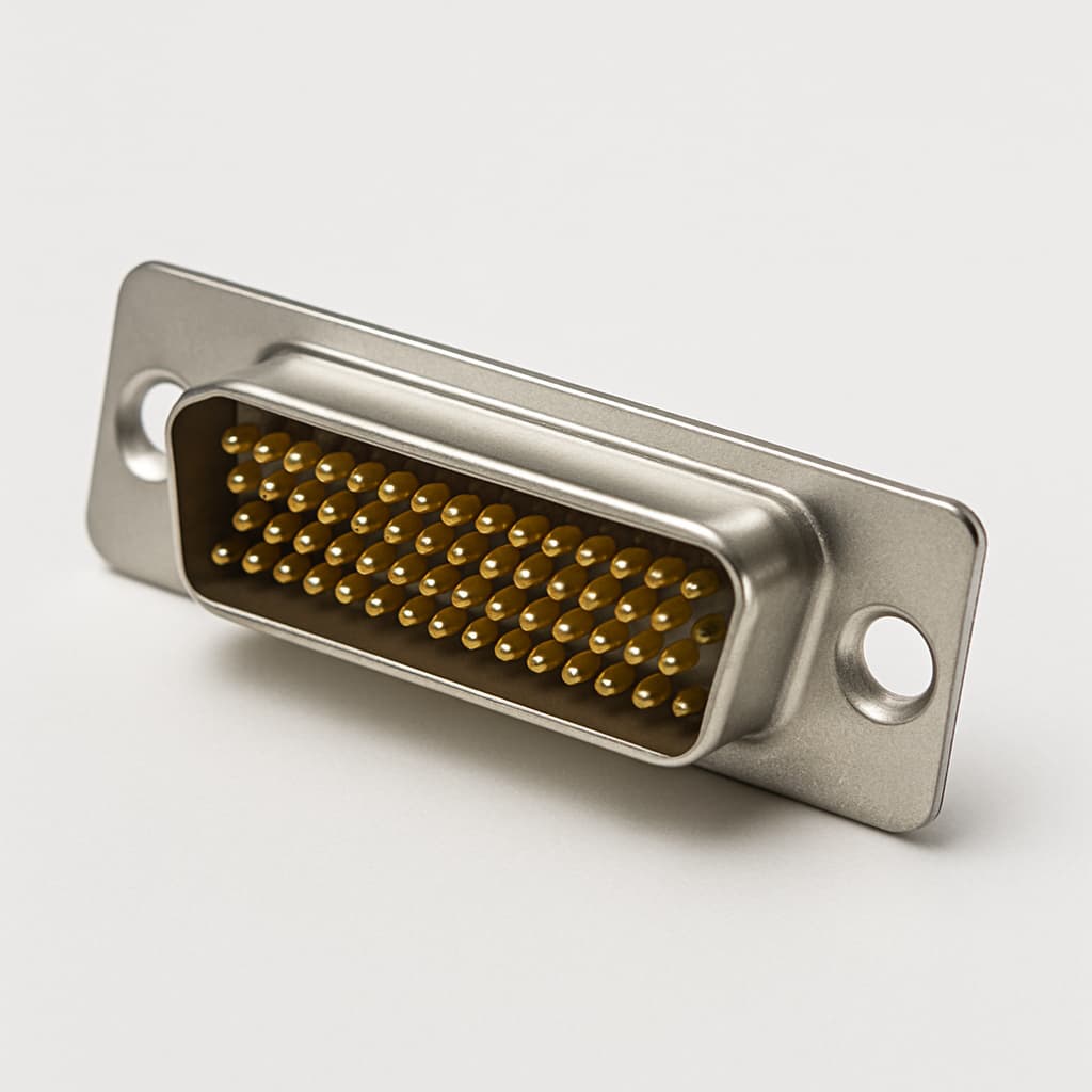 Molex / FCT 1731100044 (FWDFM50PA) D-Sub SDR Plug, 50 Pin — illustrative AI-generated image
