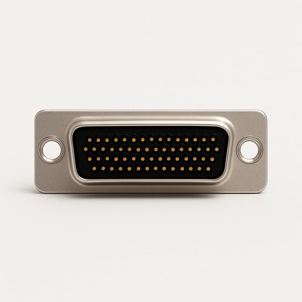Molex / FCT 1731100049 (FWDFM50SA) D-SUB SDR Receptacle — illustrative AI-generated image