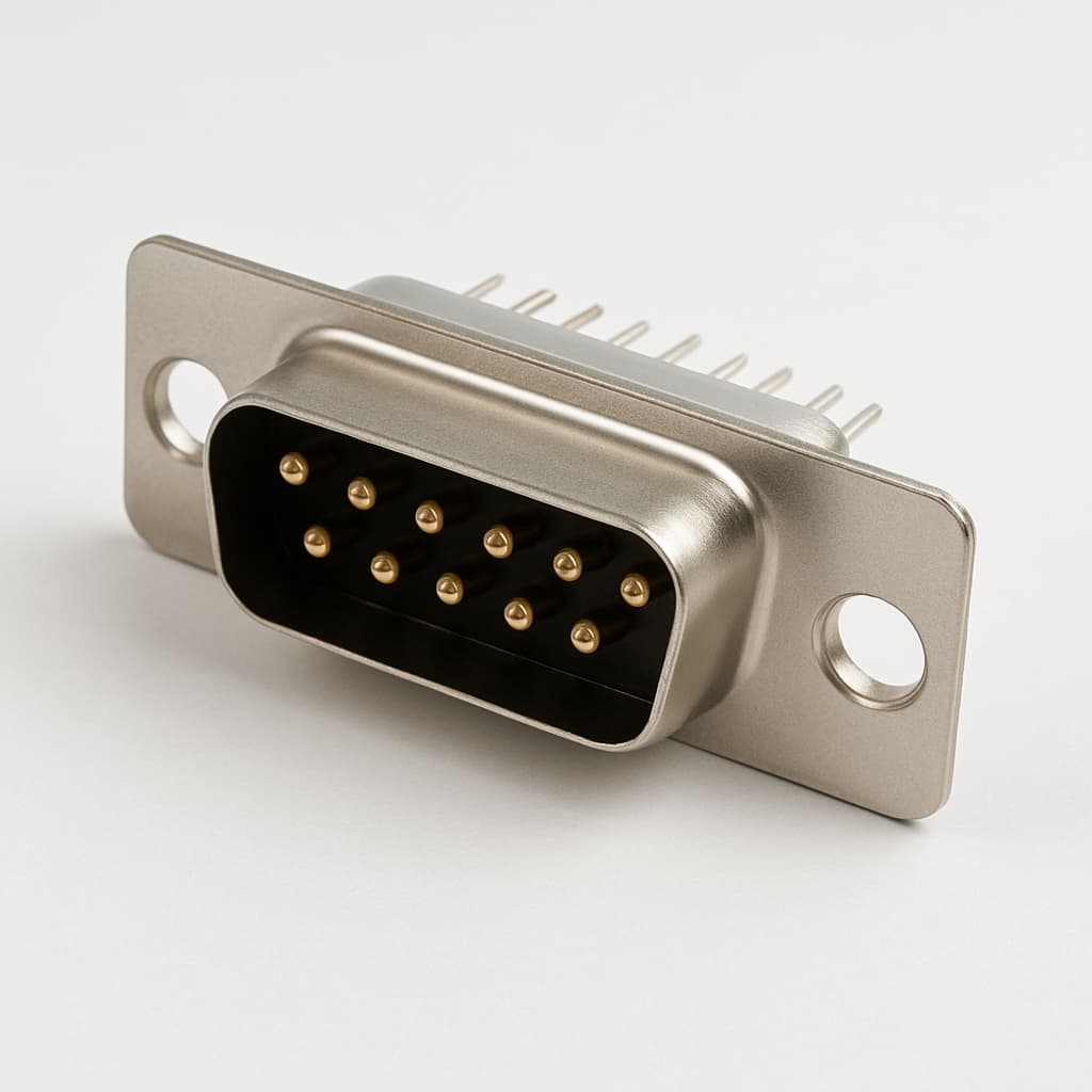 Molex / FCT 1731100050 (FWDR15PA) D-Sub Plug — illustrative AI-generated image