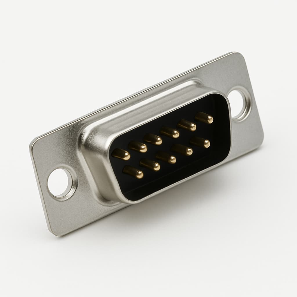 Molex / FCT 1731100073 (FWDRM09P25A) D-Sub Plug — illustrative AI-generated image