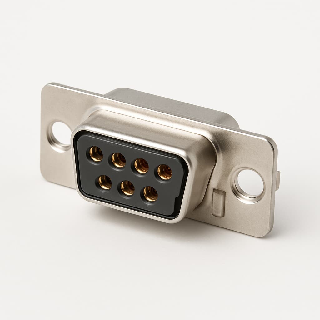 Molex / FCT 1731100058 (FWDRM09SA) D-SUB SDR Receptacle — illustrative AI-generated image