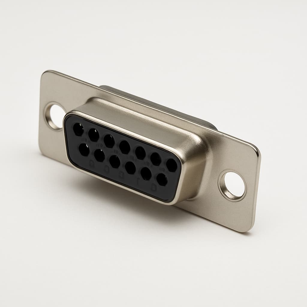 Molex / FCT 1731100069 (FWDRM15S1A) D-SUB Receptacle — illustrative AI-generated image