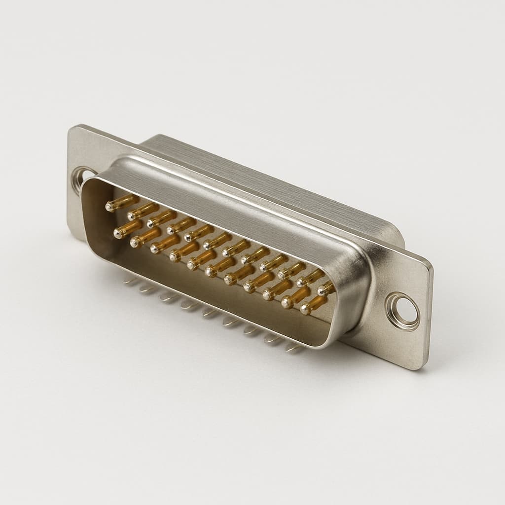 Molex / FCT 1731100065 (FWDRM25P1A) D-Sub PC Plug — illustrative AI-generated image