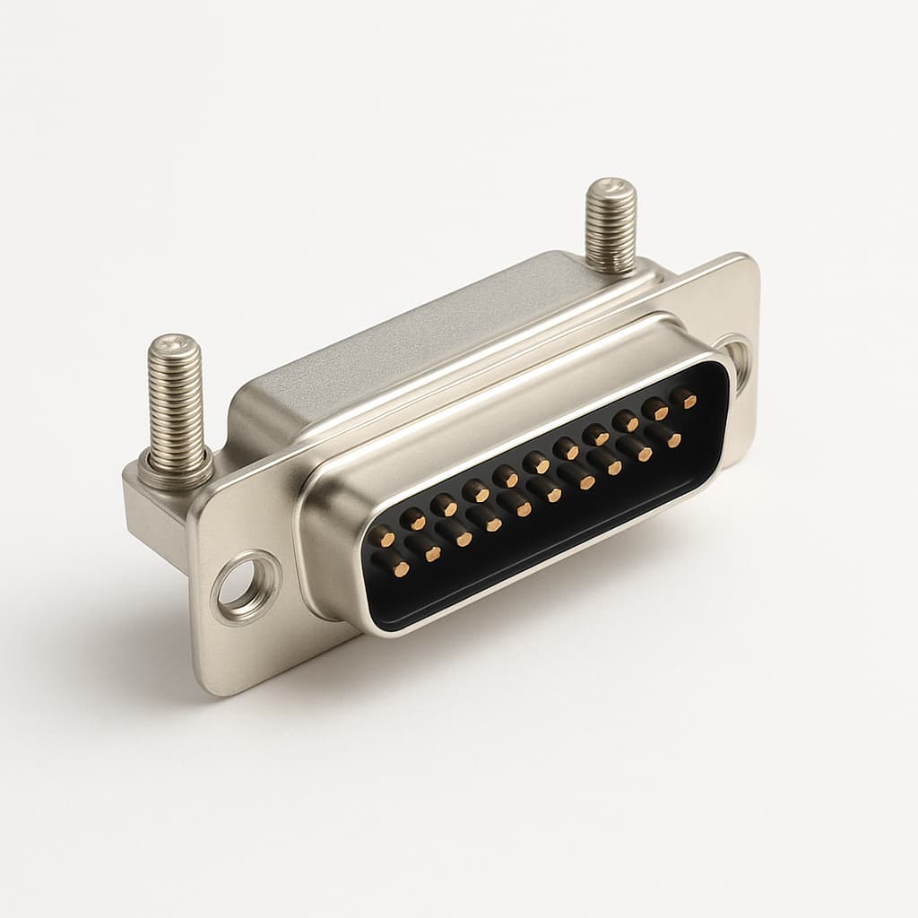 Molex / FCT 1731100075 (FWDRM25P25A) D-Sub Plug — illustrative AI-generated image