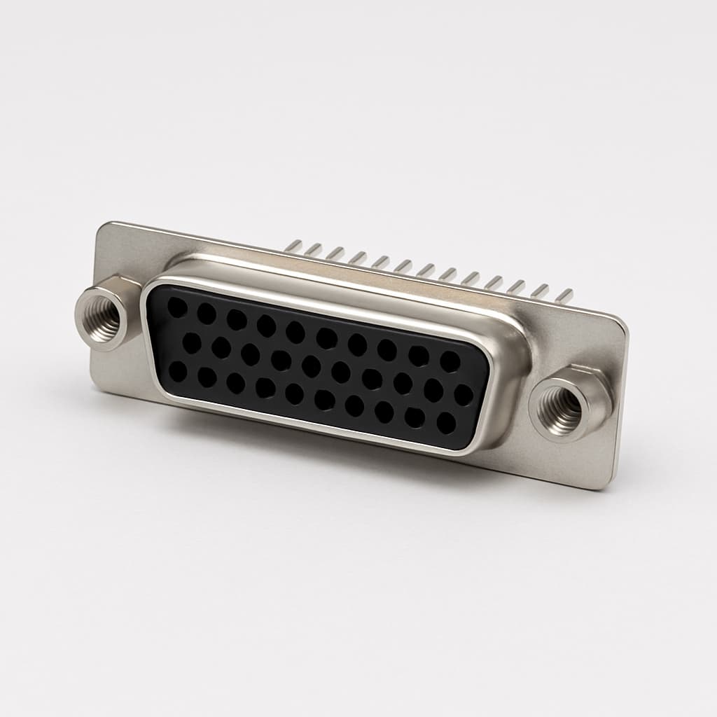 Molex / FCT 1731100070 (FWDRM25S1A) D-Sub PC Receptacle — illustrative AI-generated image