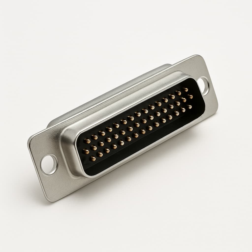 Molex / FCT 1731100066 (FWDRM37P1A) D-Sub Plug — illustrative AI-generated image