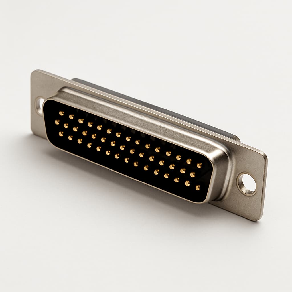 Molex / FCT 1731100076 (FWDRM37P25A) D-Sub PC Plug — illustrative AI-generated image