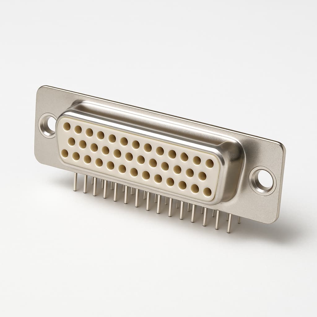 Molex / FCT 1731100071 (FWDRM37S1A) D-Sub Receptacle — illustrative AI-generated image