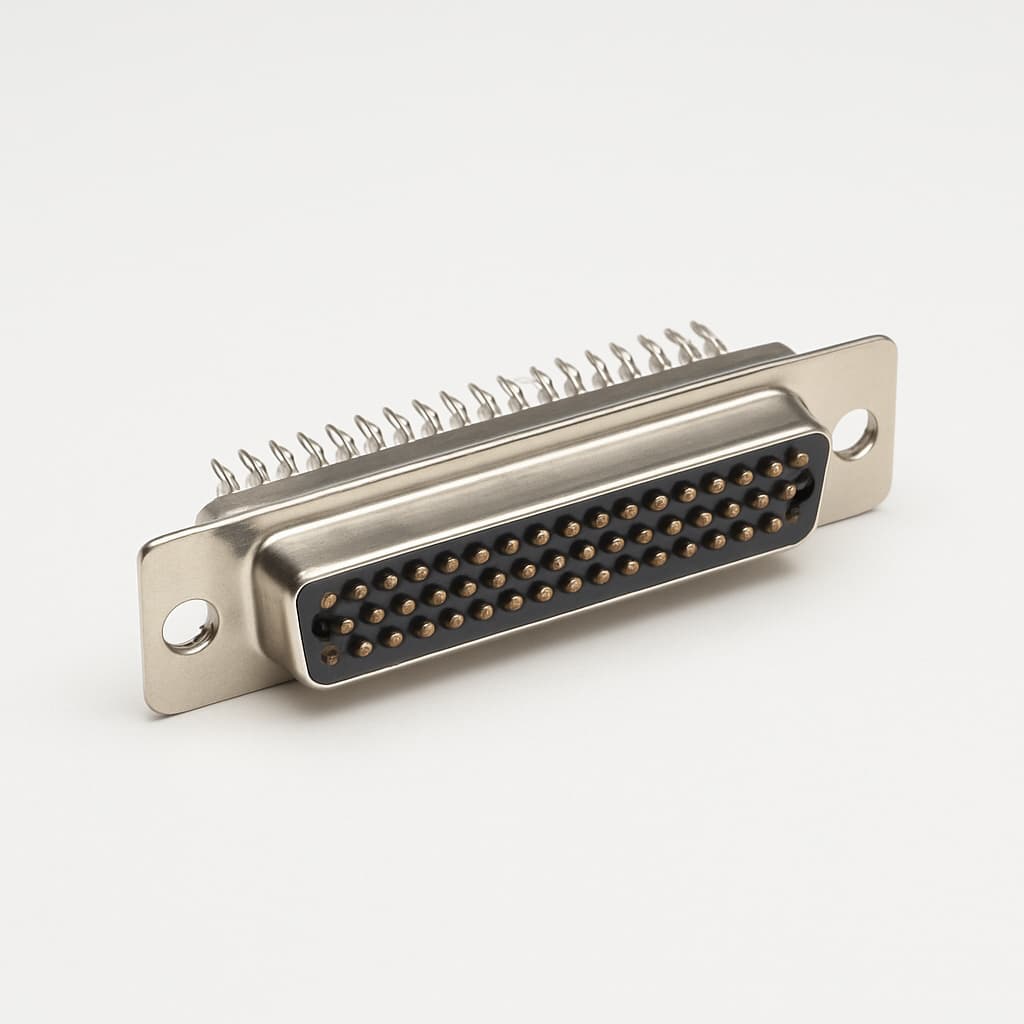 Molex / FCT 1731100072 (FWDRM50S1A) D-SUB Receptacle — illustrative AI-generated image