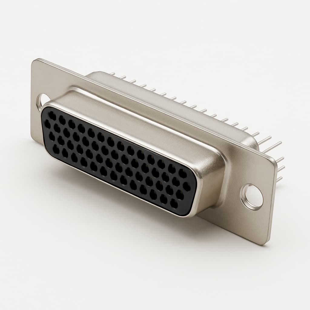 Molex / FCT 1731100002 (FWDRM50S5A) D-SUB Receptacle — illustrative AI-generated image