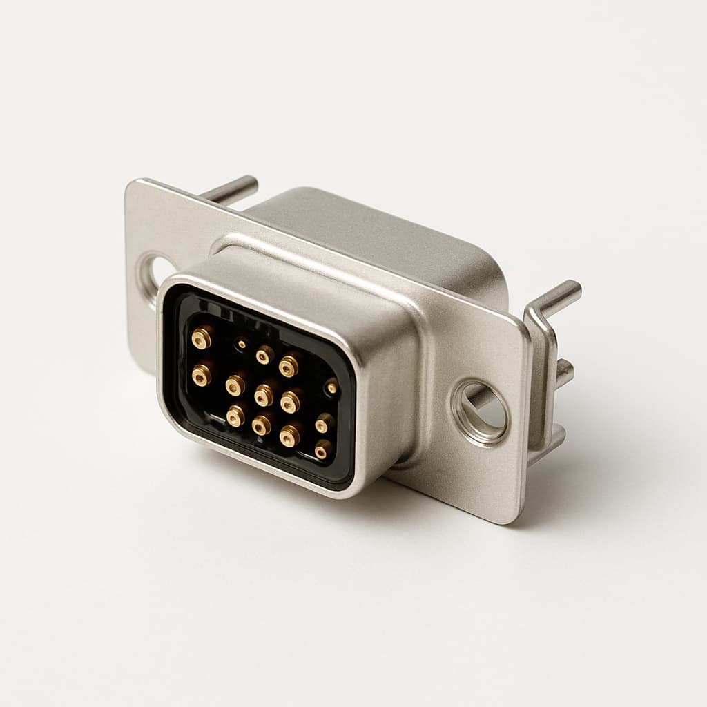 Molex / FCT 1731100124 (FWDRM8W8P-K1891) 8W8 PC Plug with Snap-In — illustrative AI-generated image