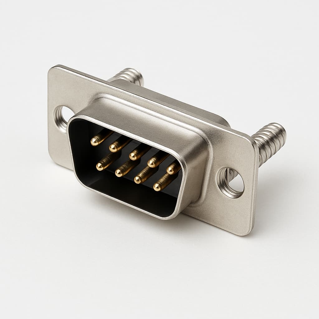 Molex / FCT 1731091003 (FZ09P0G1) D-Sub SDR Plug — illustrative AI-generated image