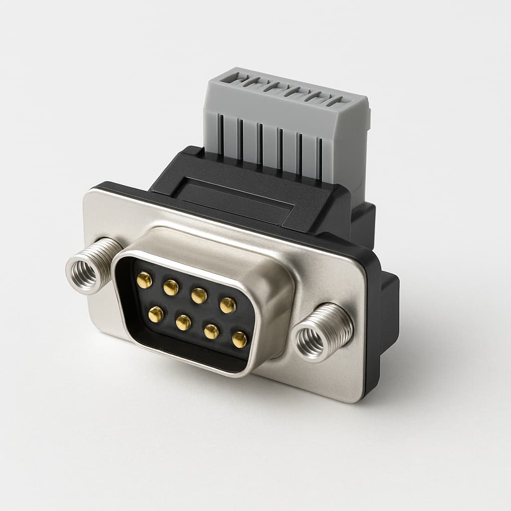 Molex / FCT 1731091937 (FZ09P15-K49) D-SUB IDC Plug — illustrative AI-generated image