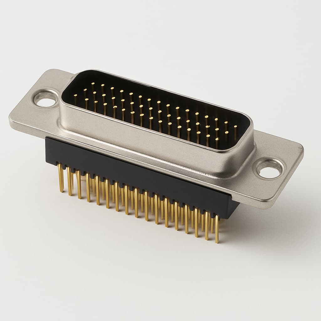 MOLEX / FCT FH50P1G1-1982 D-Sub 50P Male PCB Connector — illustrative AI-generated image