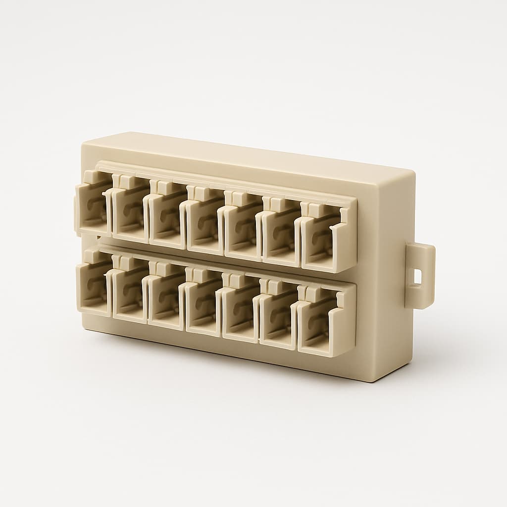 Telegartner H02030F0829 PROFI E 12x LC Duplex OM2 Beige — illustrative AI-generated image