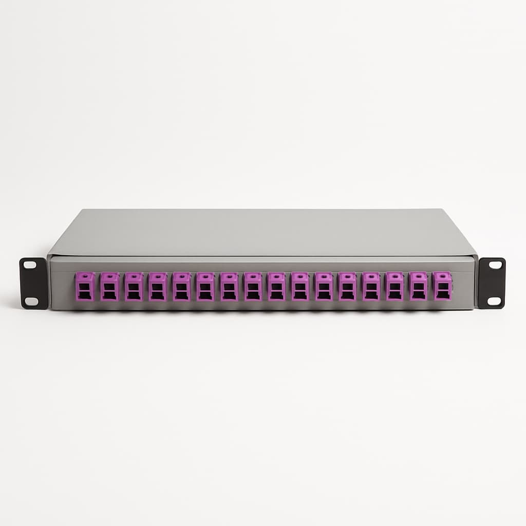 Telegaertner H02030N0011 19" Fiber Optic Patch Panel PROFI V — illustrative AI-generated image