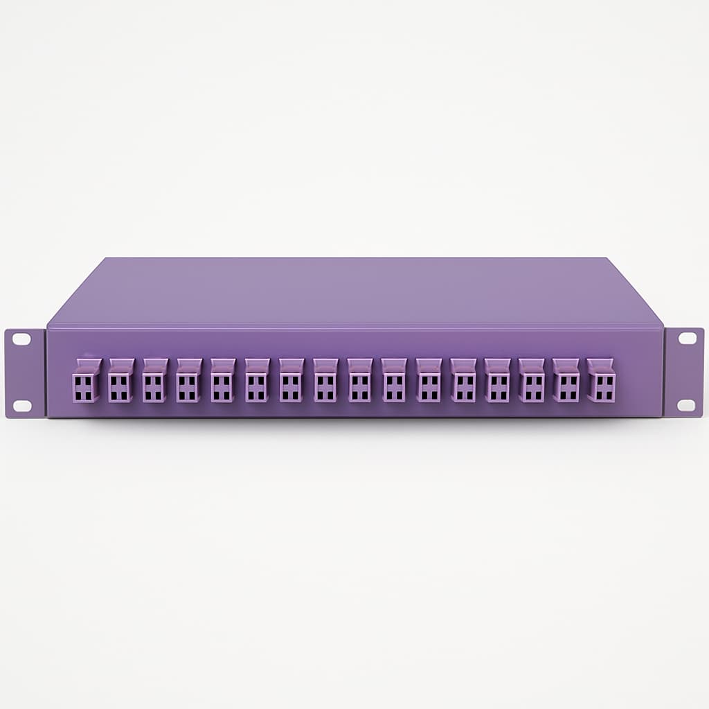 Telegaertner H02030N0019 19" Fiber Optic Patch Panel — illustrative AI-generated image