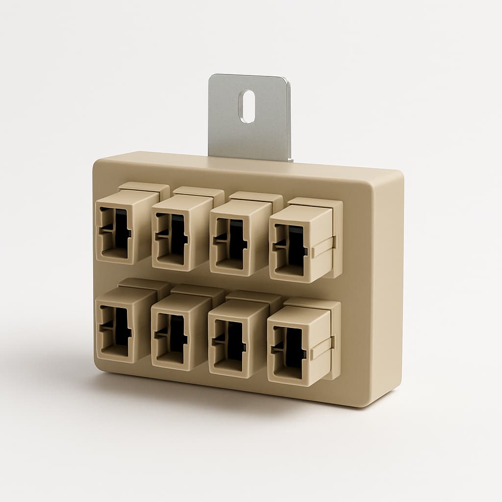 Telegartner H82050M2001 Modular STX 6x SC-D MM, Beige — illustrative AI-generated image