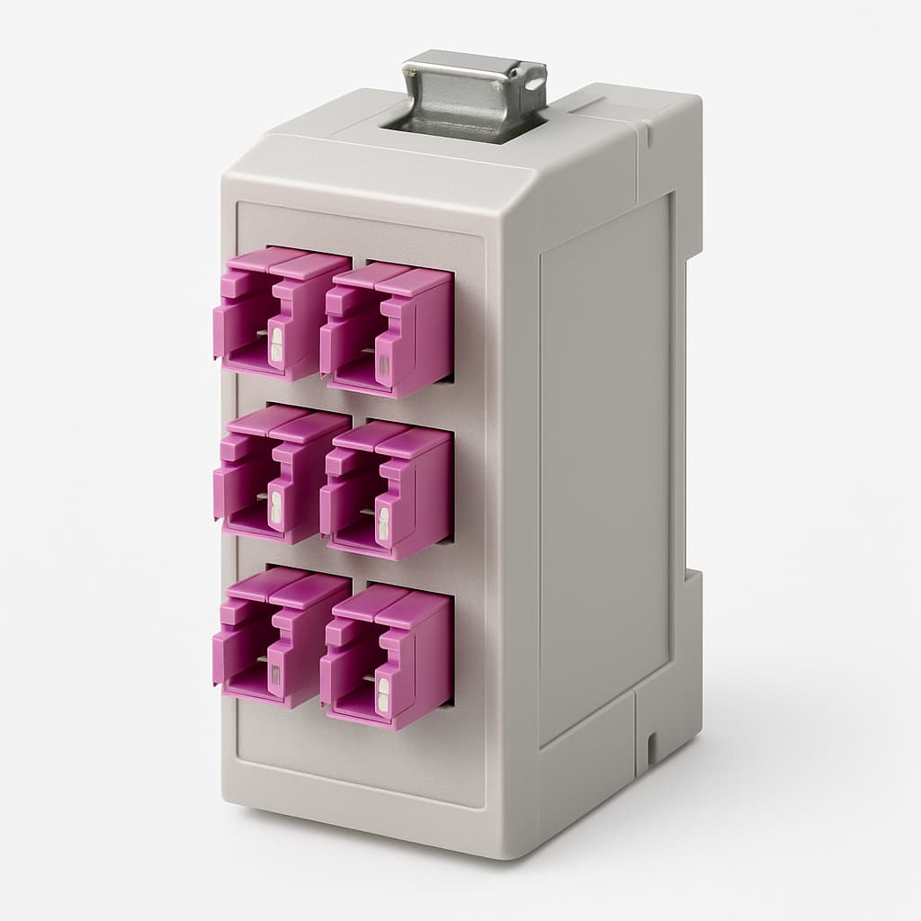 Telegartner H82050N2001 Modular STX 6x SC-D OM4 — illustrative AI-generated image