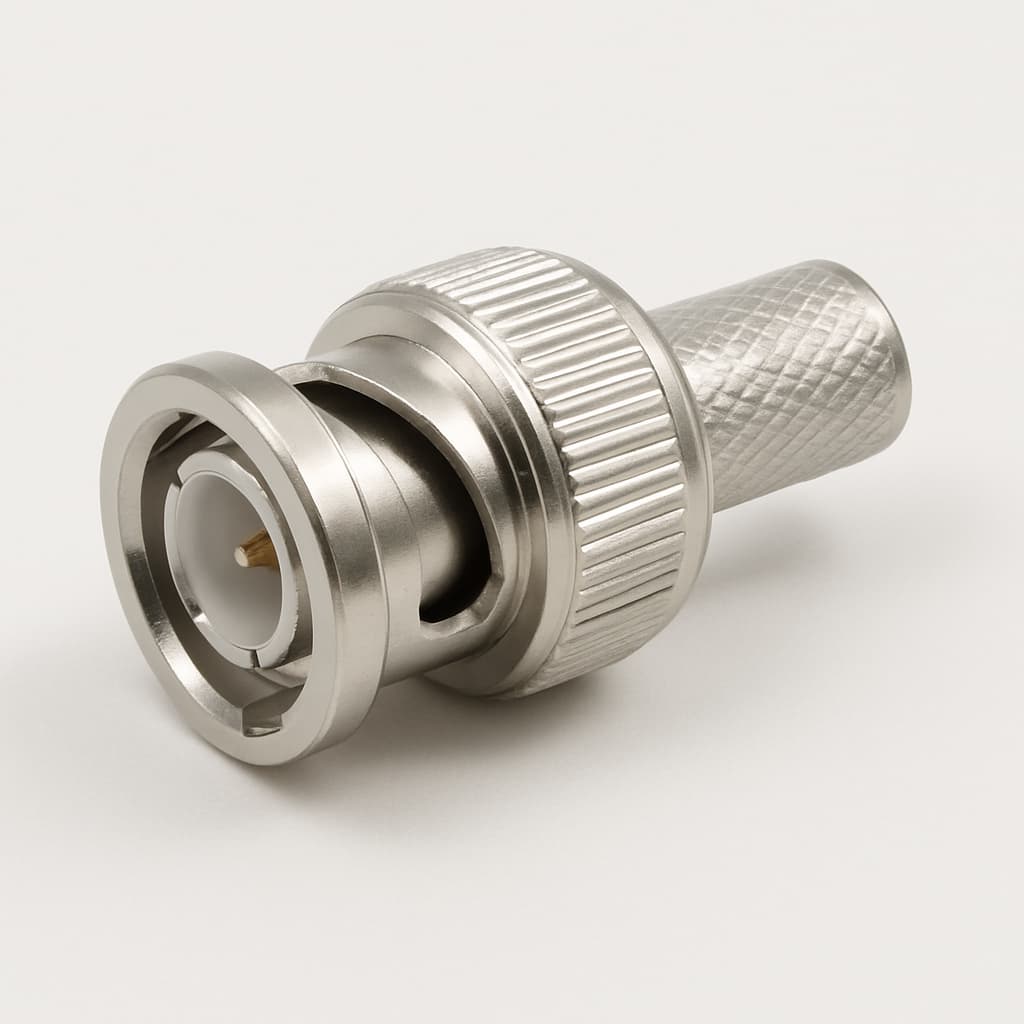 Telegartner J01000A0076 BNC Plug, Crimp — illustrative AI-generated image