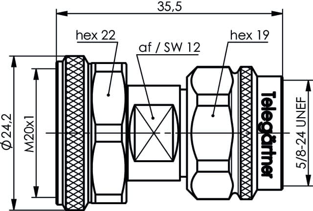 N to 4.3-10 Adapter J01027C0029