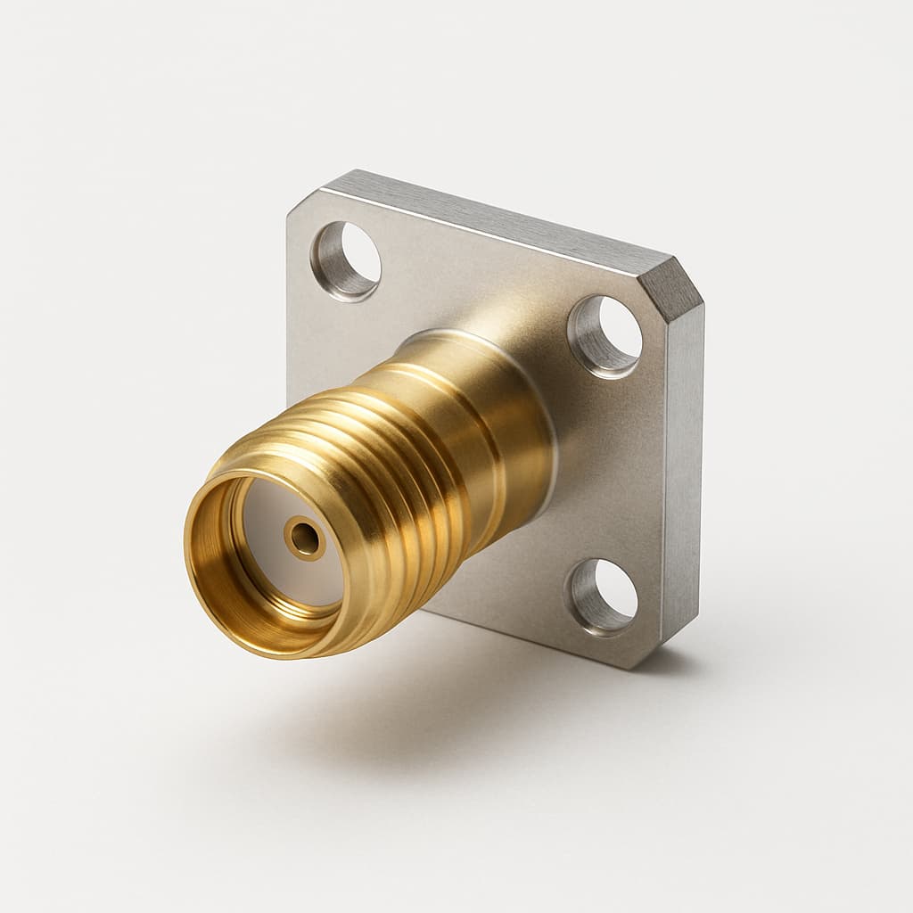 Telegartner J01151A1401 SMA End Launcher 50 Ohm — illustrative AI-generated image