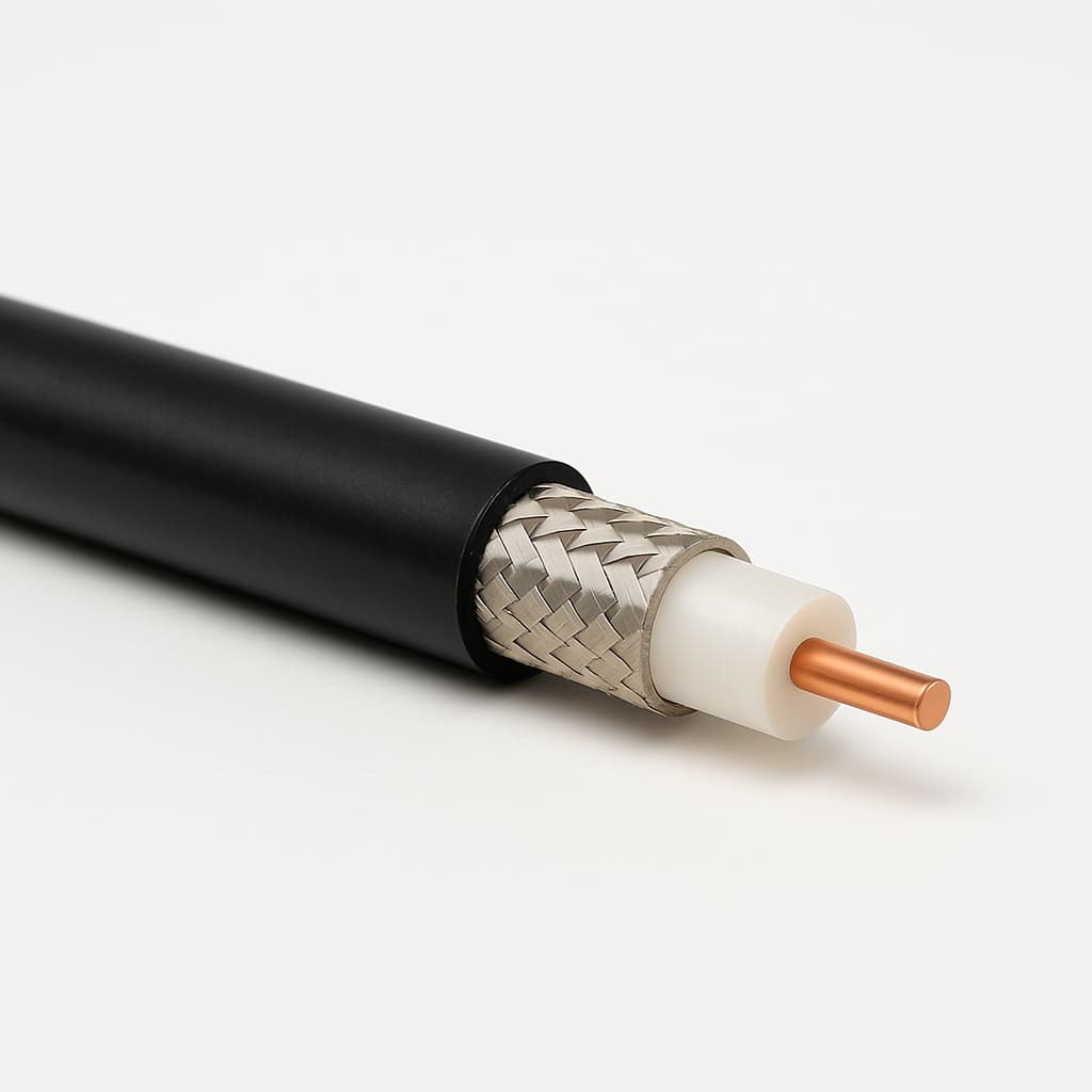 Telegartner L01002T0001 RG-213 Coax Cable — illustrative AI-generated image