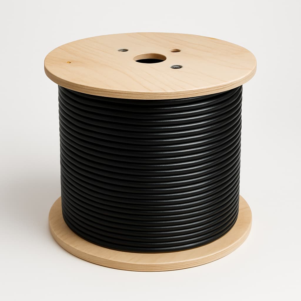 Telegartner L01020T0023 Low Loss 195 Coax Cable — illustrative AI-generated image