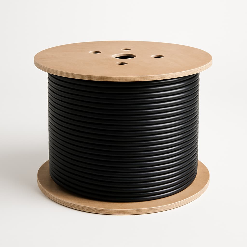 Telegartner L01022T0010 Low Loss 400 ZH Coaxial Cable — illustrative AI-generated image