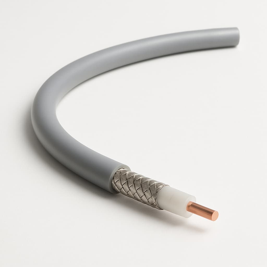 Telegartner L01030T0023 Semi Flex .85 Coax Cable — illustrative AI-generated image