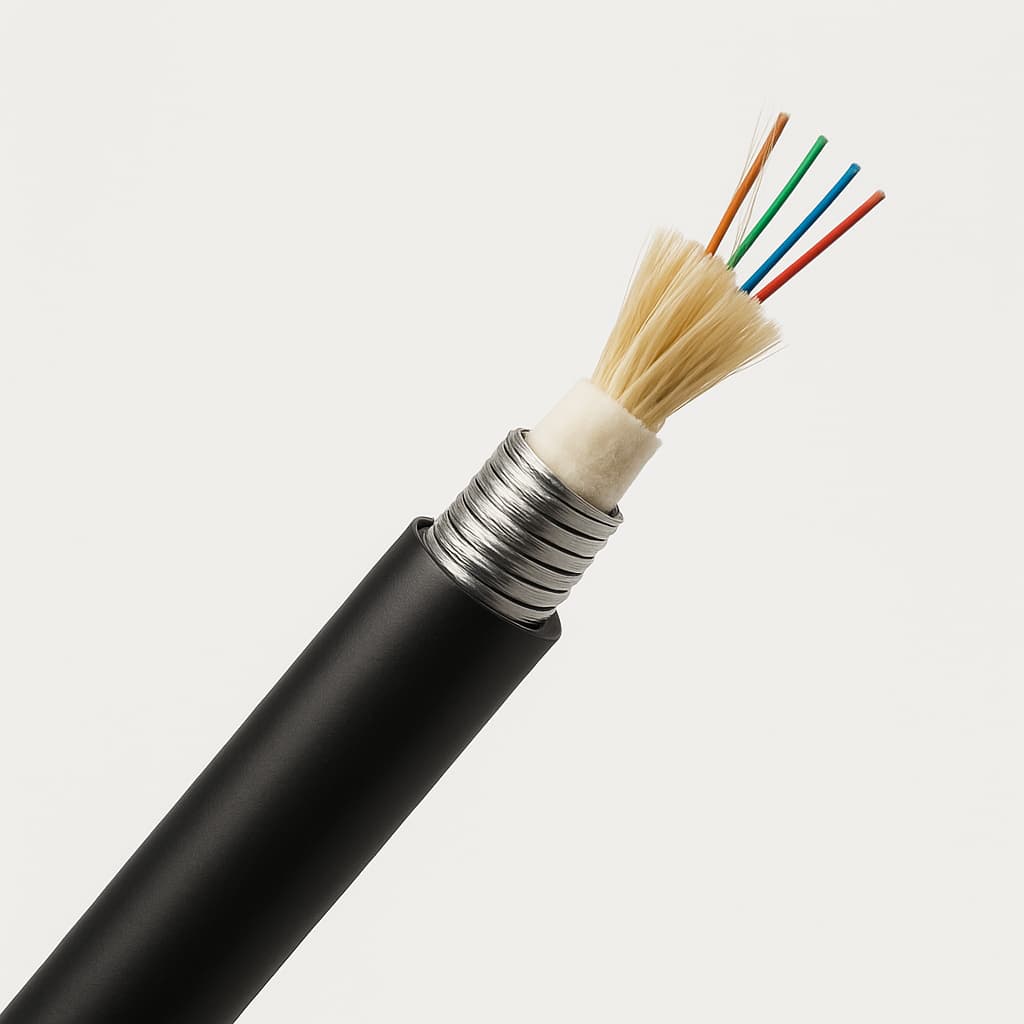 Telegartner L08020D0505 Armoured Outdoor Cable — illustrative AI-generated image