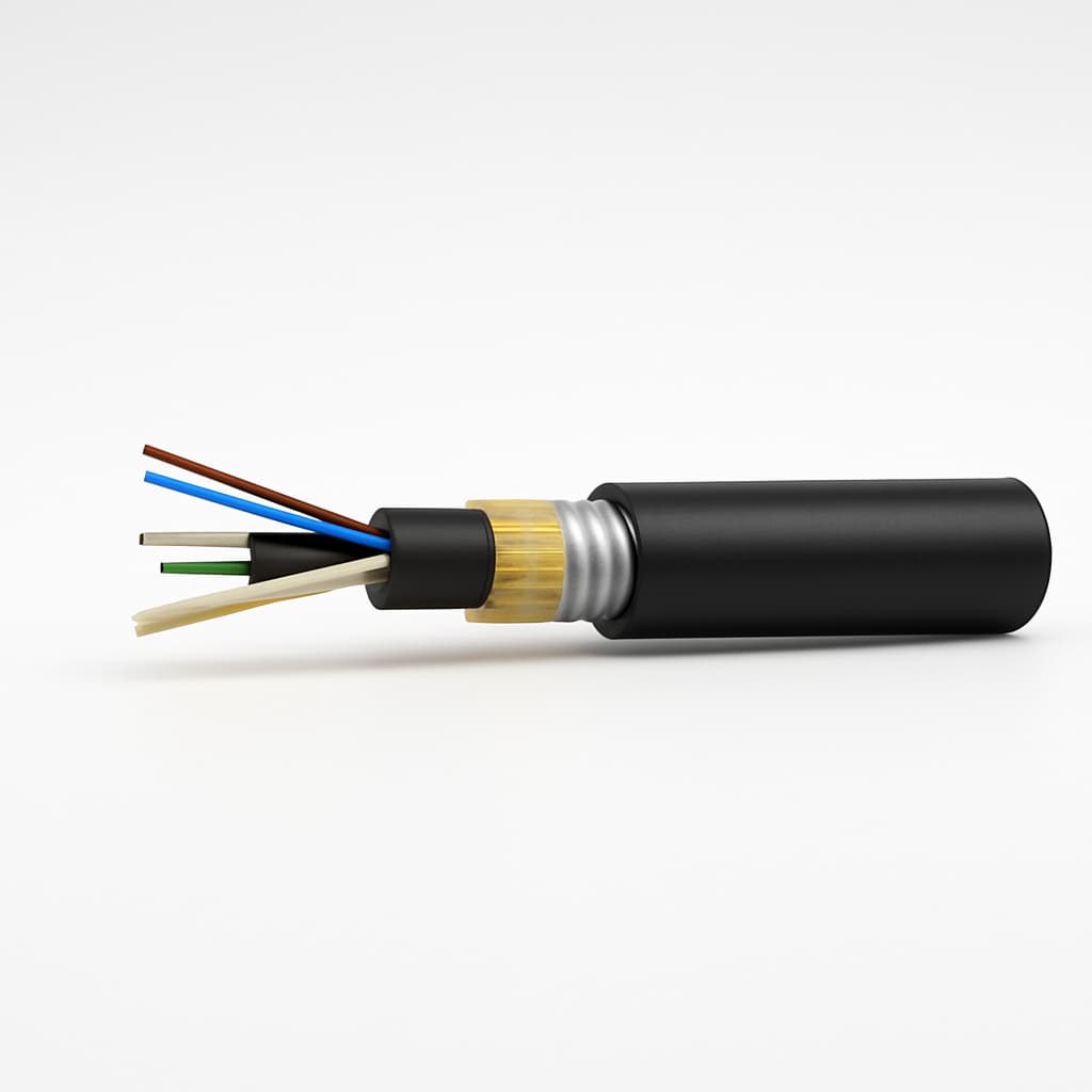 Telegartner L08021D0402 Armoured Outdoor Cable A-DQ(ZN)(SR)B2Y — illustrative AI-generated image