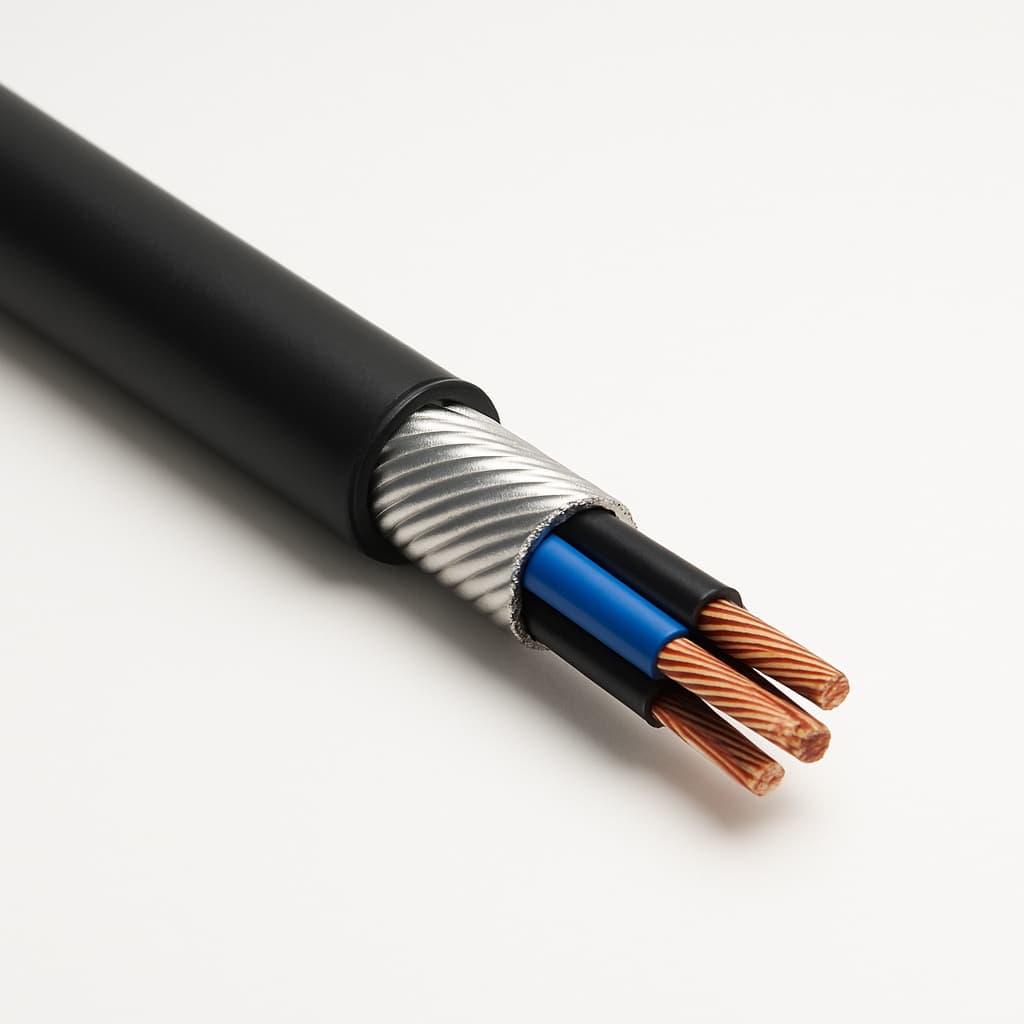 Telegartner L08021D0404 Armoured Outdoor Cable — illustrative AI-generated image