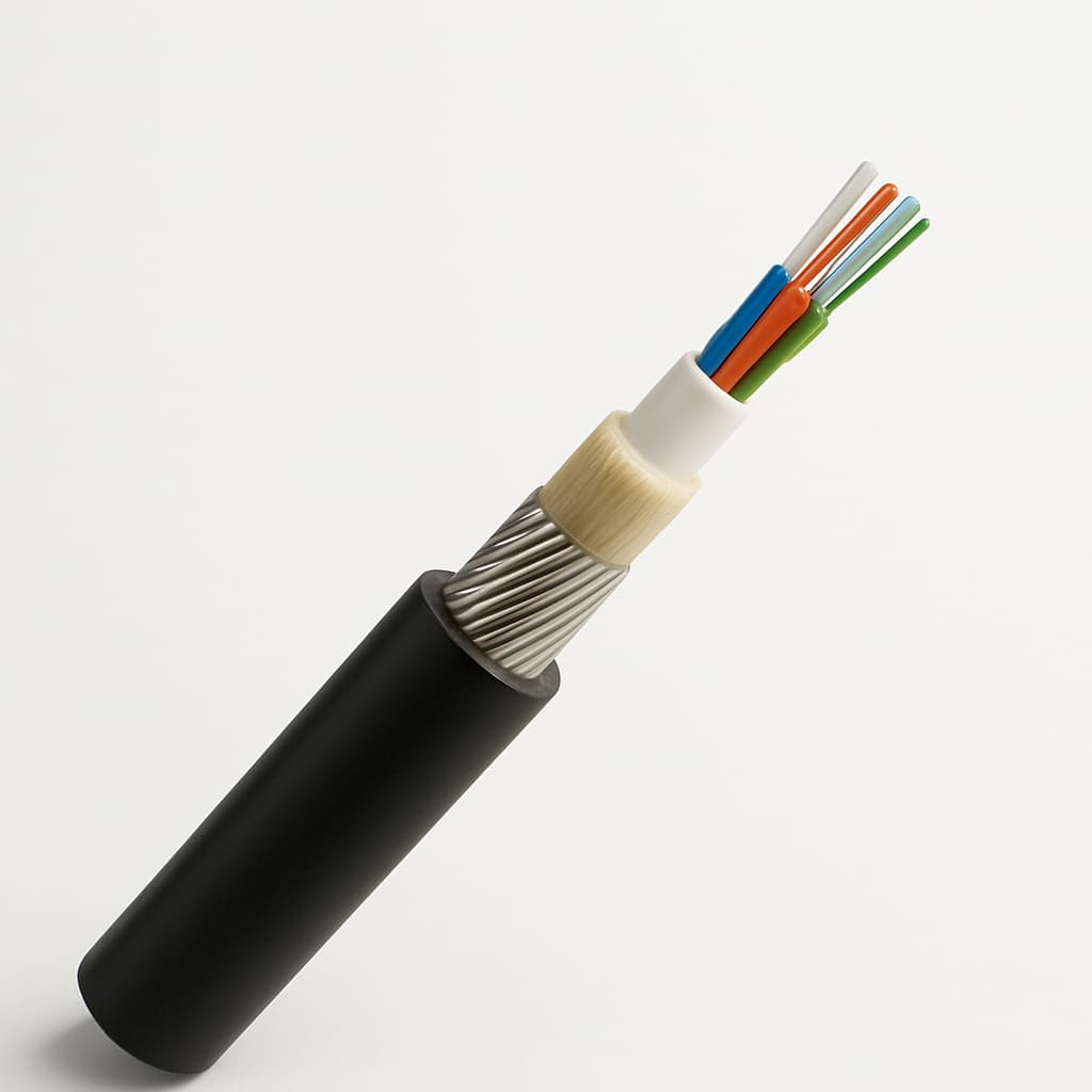 Telegartner L08021D0601 Armoured Outdoor Cable — illustrative AI-generated image