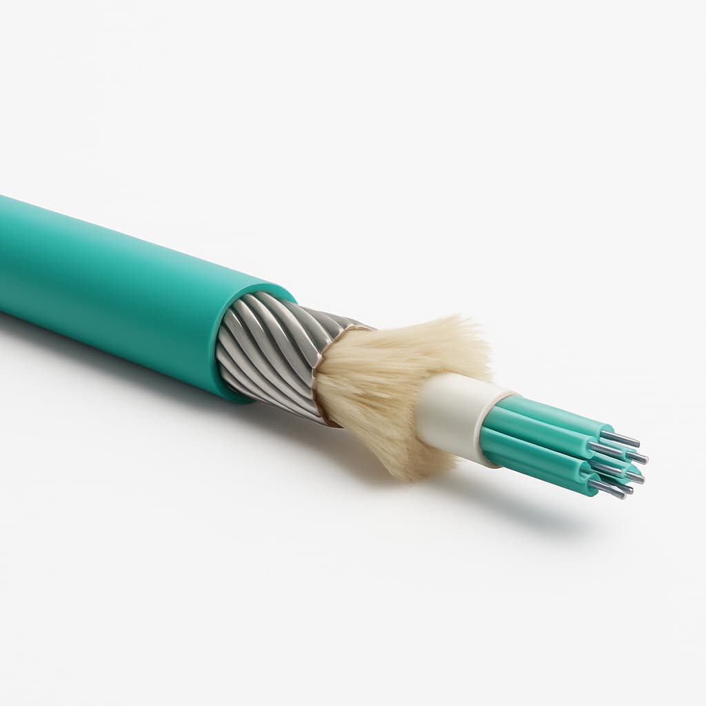 Telegartner L08021D0603 Armoured Outdoor Cable — illustrative AI-generated image